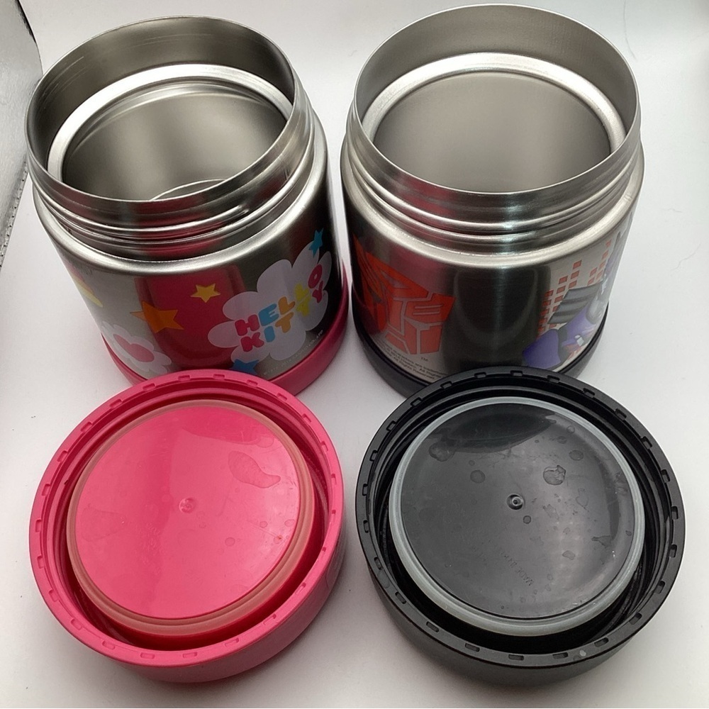2 Thermos  bundle— Transformers & hello Kitty both 10 oz - Picture 6 of 8